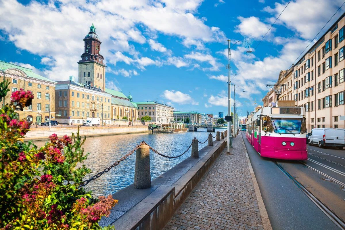 Göteborgin rantamaisema ja kaupunkikuva Ruotsin länsirannikolla