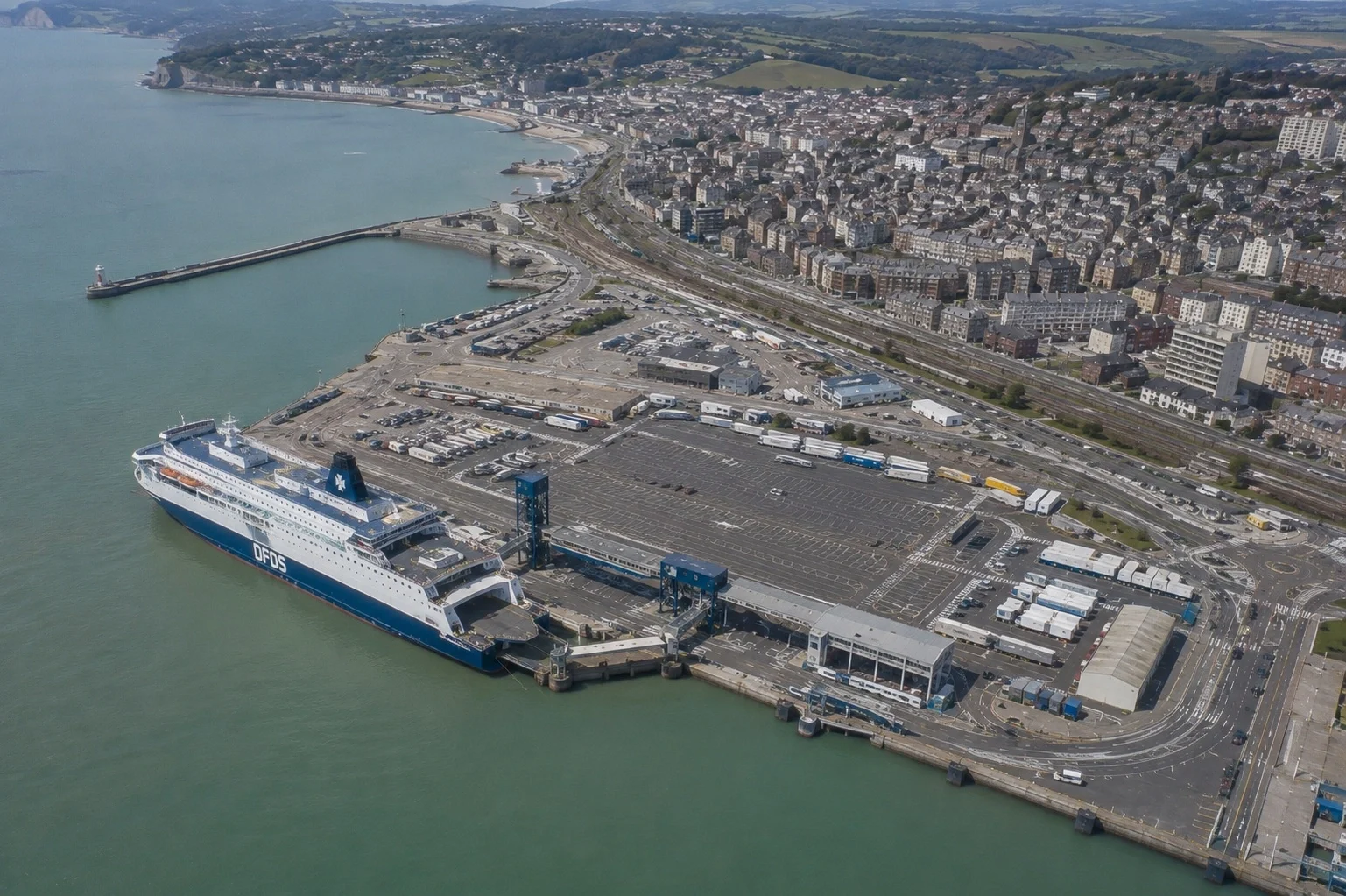 Dieppe Transmanche matkustajalauttaterminaali in Normandy