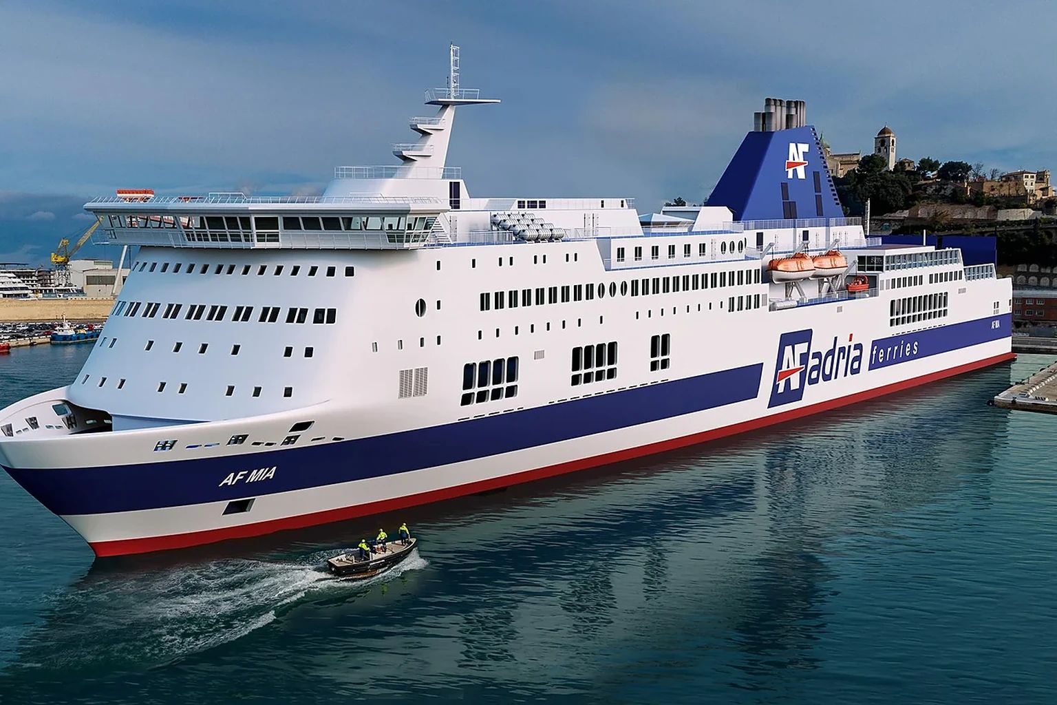 Adria Ferries -matkustajalautta Adrianmerellä