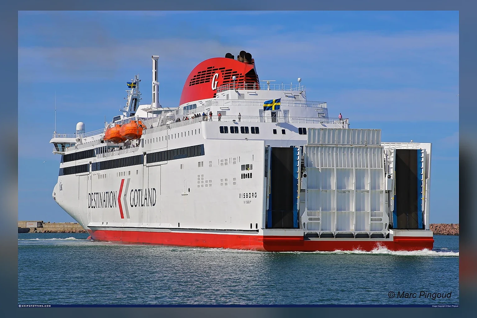 Destination Gotlandin lauttalähtö manner-Ruotsin ja Gotlannin välillä